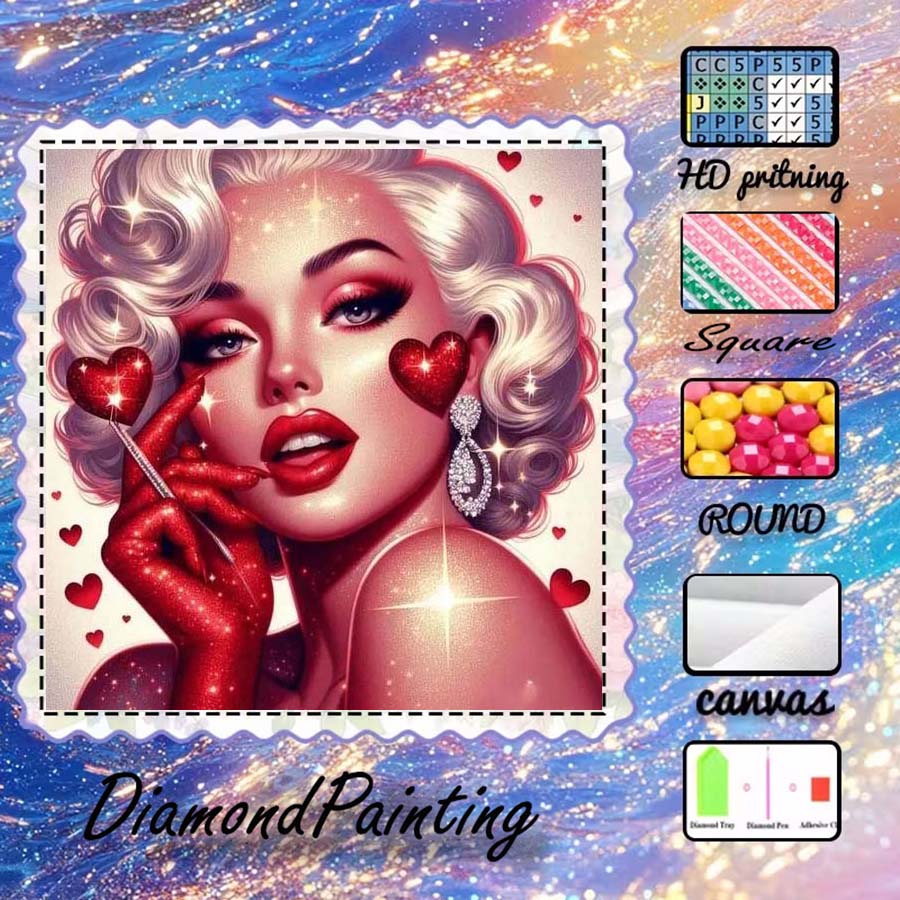 5D Diamond Painting Kit Full Drill - 1 шт. 5D набор для алмазной