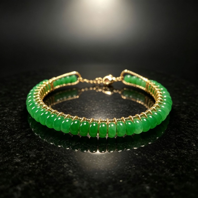 Beading - Натуральные сухие браслеты из бусин синего