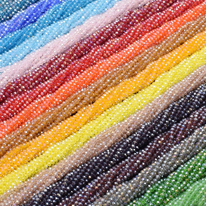 Glass Seed Beads 2Mm Jewelry Making - Цветные прозрачные блестящие стеклянные бусины с