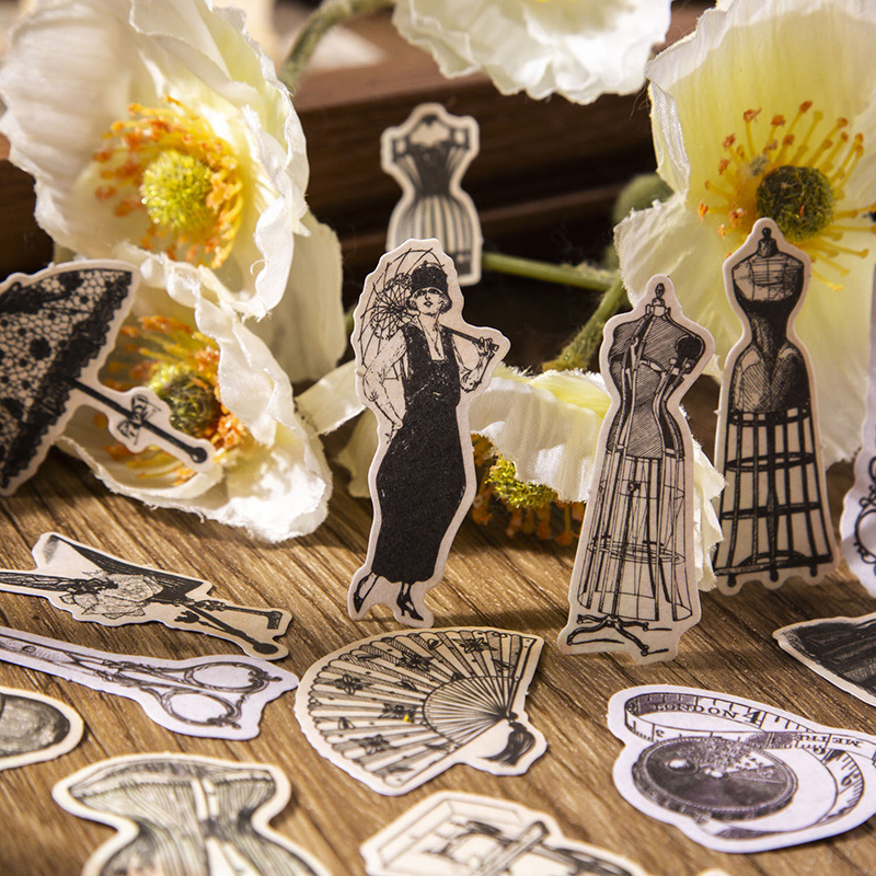 60 шт., винтажные наклейки + д – обзор и цена Vintage Junk Journal Scrapbooking Paper
