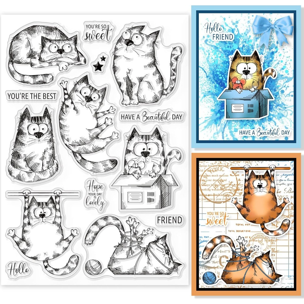 8,3x5,8 дюйма, прозрачные штам – обзор и цена Clear Silicone Stamps For Card Making