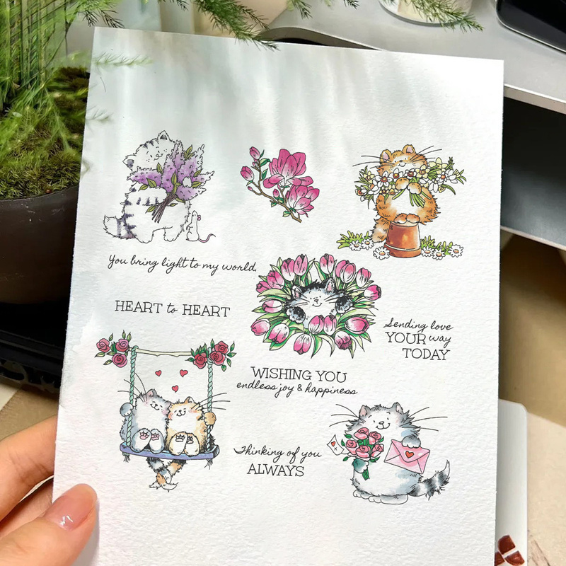 Прозрачный штамп Suncraft с ми – обзор и цена Clear Silicone Stamps For Card Making