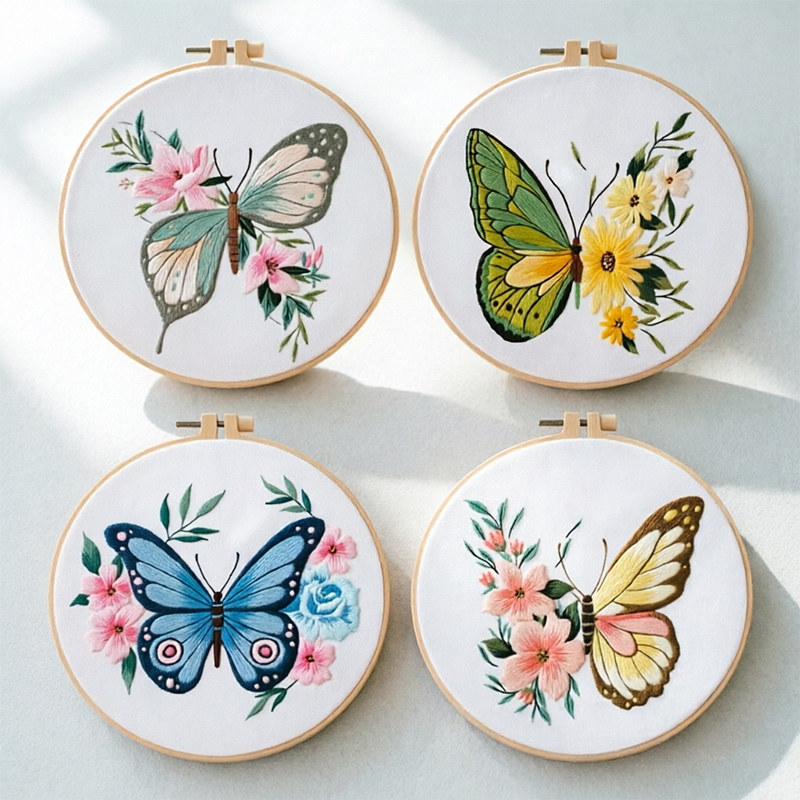 1 шт. Набор для вышивки бабочк – обзор и цена Embroidery