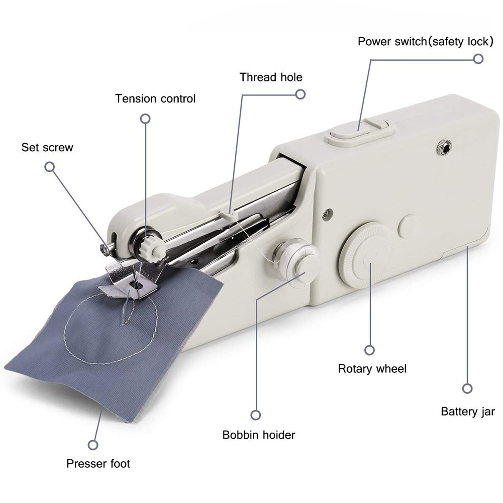 Портативная ручная швейная маш – обзор и цена Mini Electric Sewing Machine Handheld