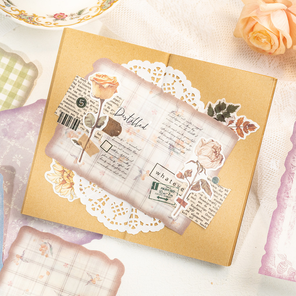 30 листов винтажной бумаги для – обзор и цена Vintage Junk Journal Scrapbooking Paper