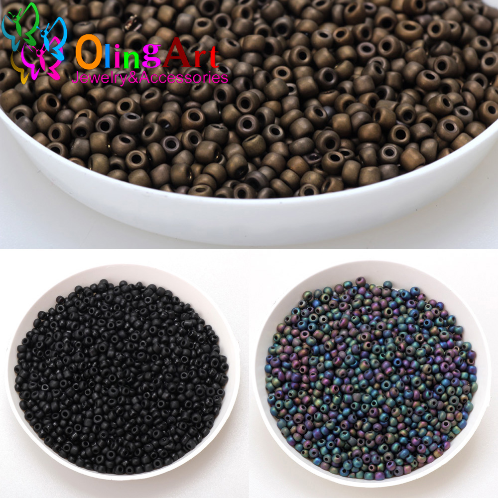 2 мм 3 мм 4 мм покрытие матово – обзор и цена Glass Seed Beads 2Mm Jewelry Making