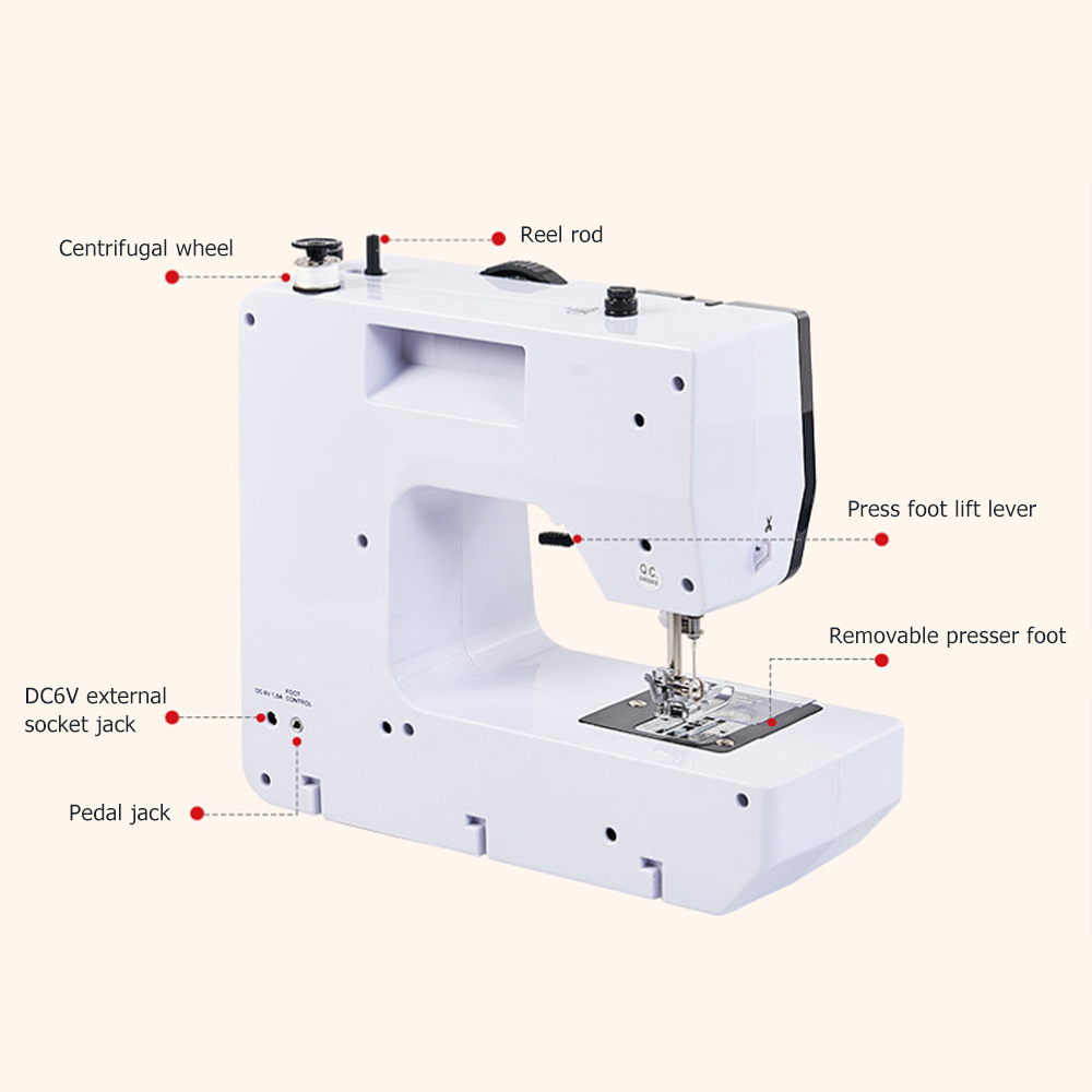 Белая портативная швейная маши – обзор и цена Mini Electric Sewing Machine Handheld