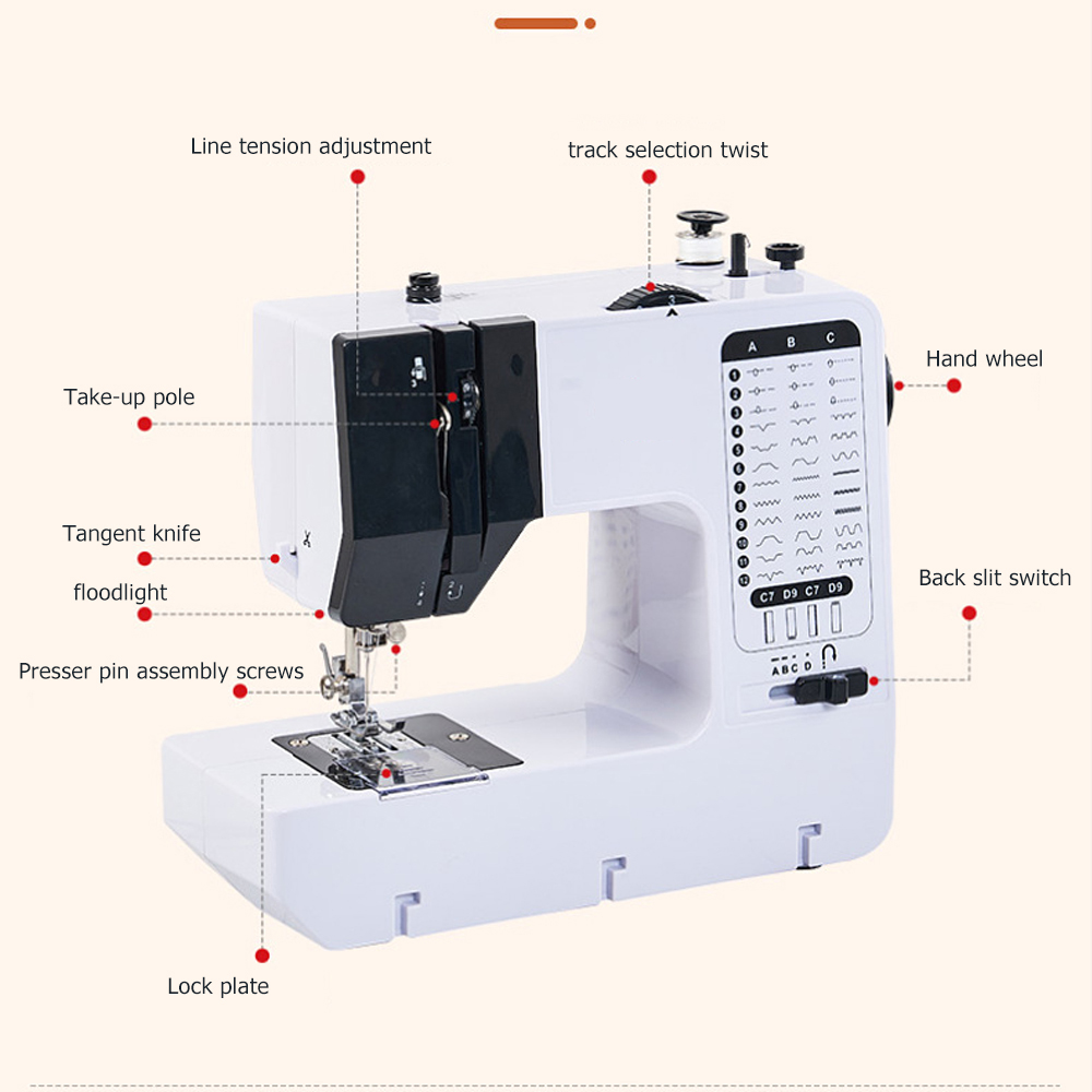 Белая портативная швейная маши – обзор и цена Mini Electric Sewing Machine Handheld
